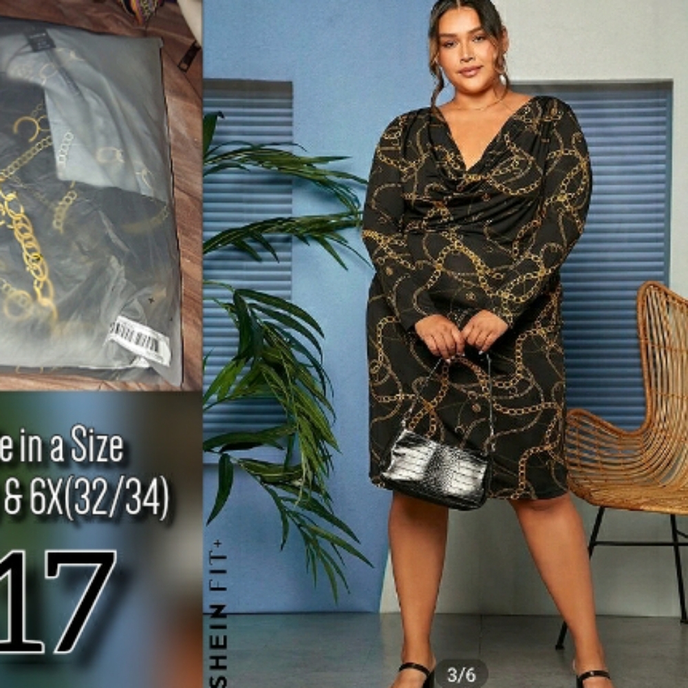 Shein Fit + Long Sleeve Dress